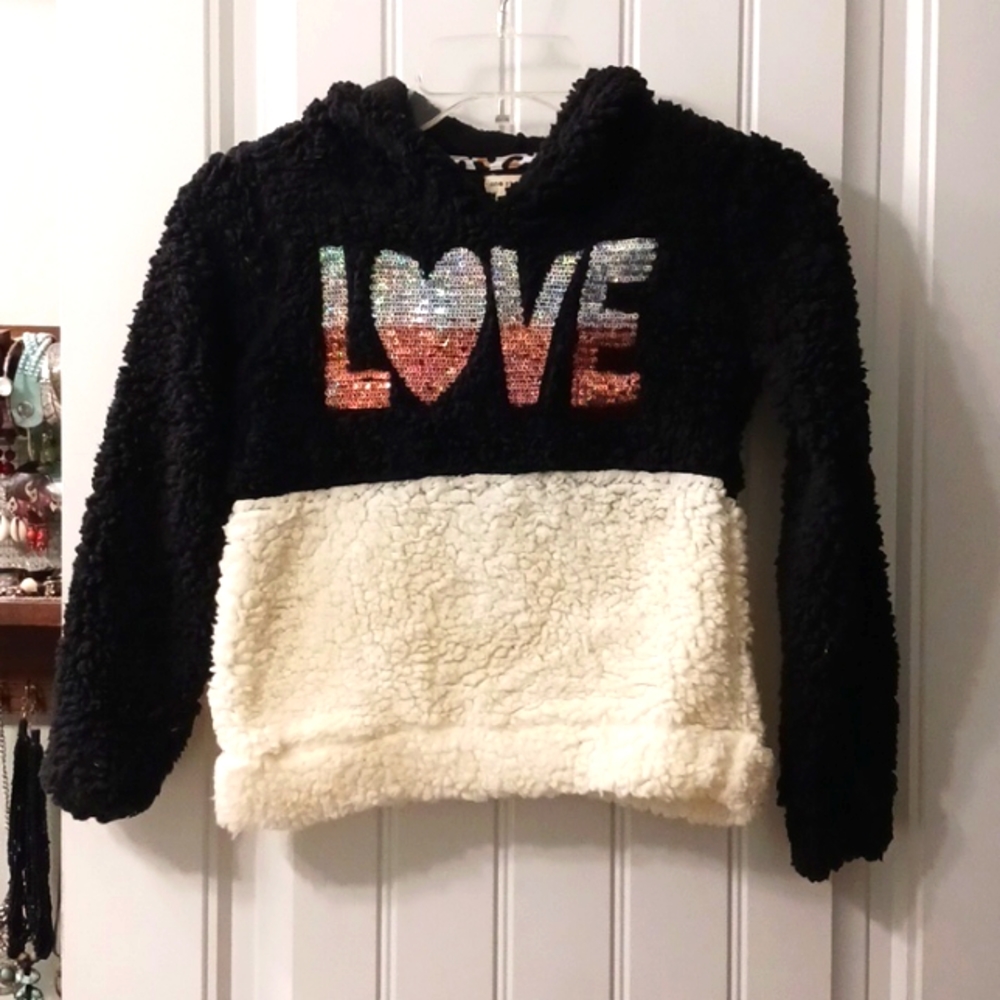 One Step Up Fuzzy Hoodie